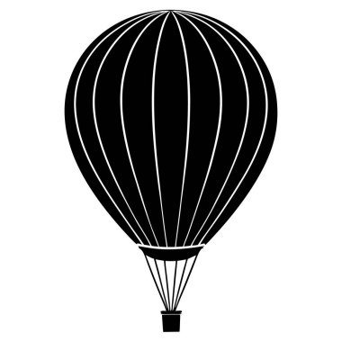 izole edilmiş sıcak hava balonu simgesi