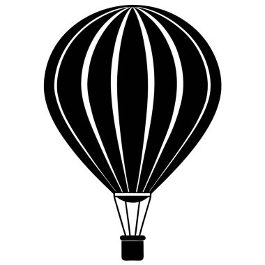 balon hava taşıma simgesi, basit tasarım