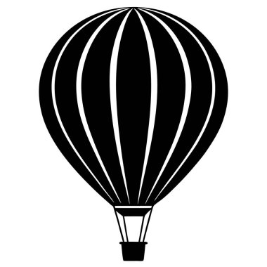 balon sıcak hava simgesi, basit biçim