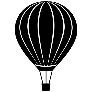 Sıcak hava balonu simgesini, basit tarzı