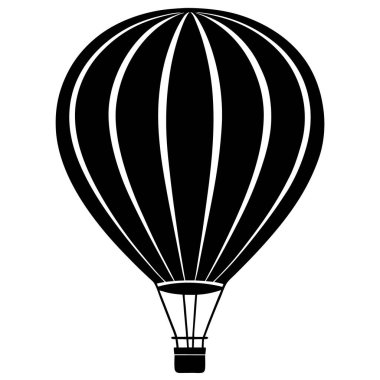 balon sıcak hava simgesi, basit biçim