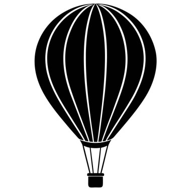 balon hava taşıma ikonu vektör çizimi tasarımı