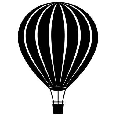 balon hava sıcak simgesi, basit biçim
