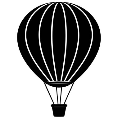 Hava taşıma simgesi. Web için hava taşıma vektör simgesinin siyah illüstrasyonu