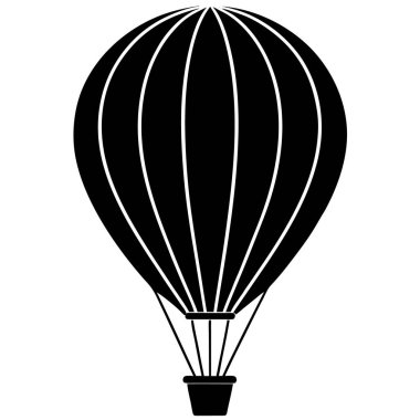 hava balonu simgesi, vektör illüstrasyonu