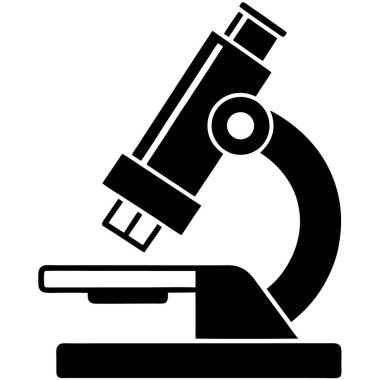 mikroskop simgesi, basit illüstrasyon
