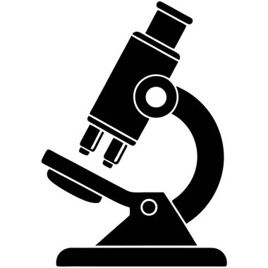 İzole edilmiş mikroskop simgesi. vektör çizimi tasarımı