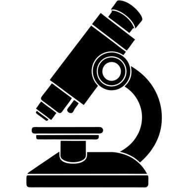 bir mikroskop vektör simgeleri