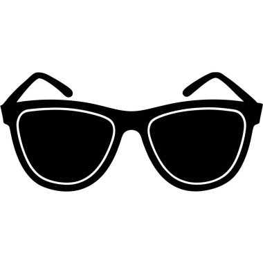 Güneş gözlüğü vektör simgesi düz simge