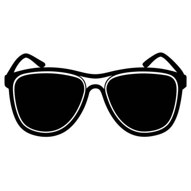 Güneş gözlüğü simgesi. Güneş gözlüğü basit illüstrasyon vektör web simgesi