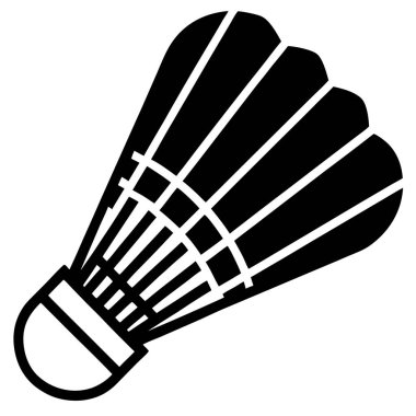 Mekik siki simgesi. Mekik horozu vektör simgesi tasarımının basit illüstrasyonu