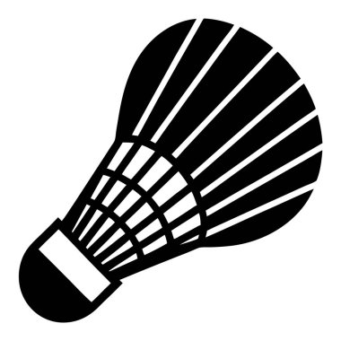 Mekik siki simgesi. Mekik horozu vektör simgesi tasarımının basit illüstrasyonu