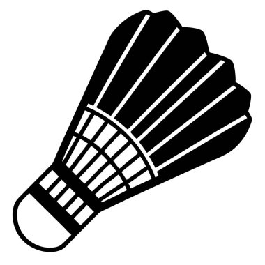 Mekik siki simgesi. Mekik horozu vektör simgesi tasarımının basit illüstrasyonu