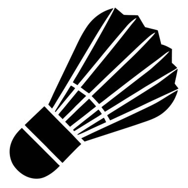 Mekik siki simgesi. Mekik horozu vektör simgesi tasarımının basit illüstrasyonu