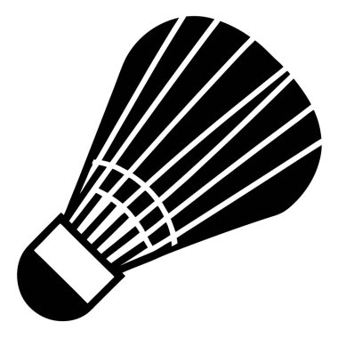 Mekik siki simgesi. Mekik horozu vektör simgesi tasarımının basit illüstrasyonu