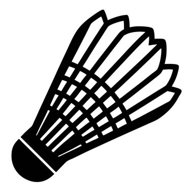 Mekik siki simgesi. Mekik horozu vektör simgesi tasarımının basit illüstrasyonu