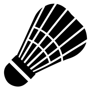 Mekik siki simgesi. Mekik horozu vektör simgesi tasarımının basit illüstrasyonu