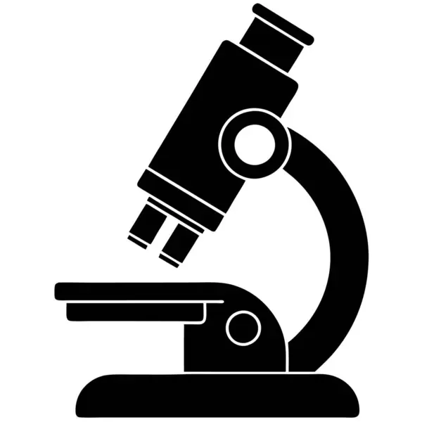 mikroskop simgesi, siyah biçim