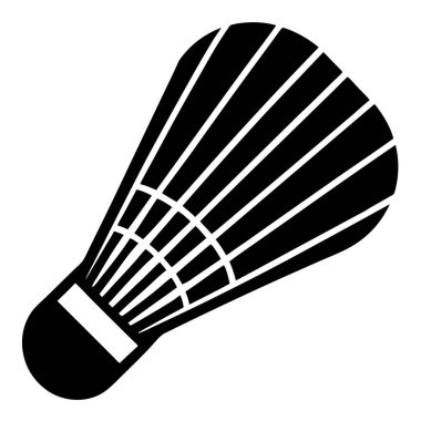 Mekik siki simgesi. Mekik horozu vektör simgesi tasarımının basit illüstrasyonu