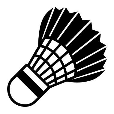 Mekik siki simgesi. Mekik horozu vektör simgesi tasarımının basit illüstrasyonu