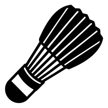 Mekik siki simgesi. Mekik horozu vektör simgesi tasarımının basit illüstrasyonu