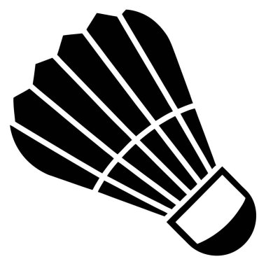 Mekik siki simgesi. Mekik horozu vektör simgesi tasarımının basit illüstrasyonu