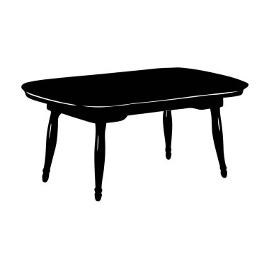 Çiçek vazosu olan masa.