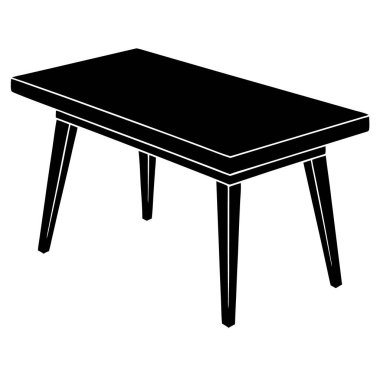 Çiçek vazosu olan masa.