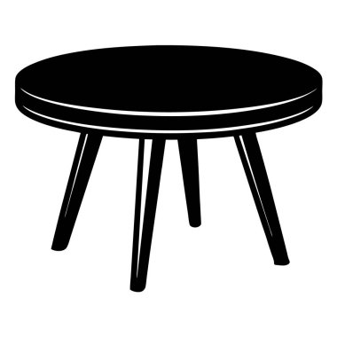 Çiçek vazosu olan masa.