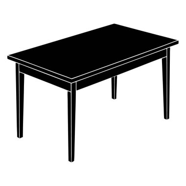 Çiçek vazosu olan masa.