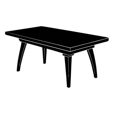 Çiçek vazosu olan masa.