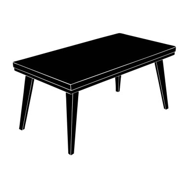 Çiçek vazosu olan masa.