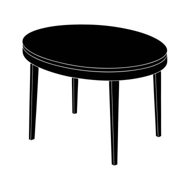 Çiçek vazosu olan masa.