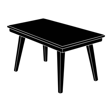 Çiçek vazosu olan masa.