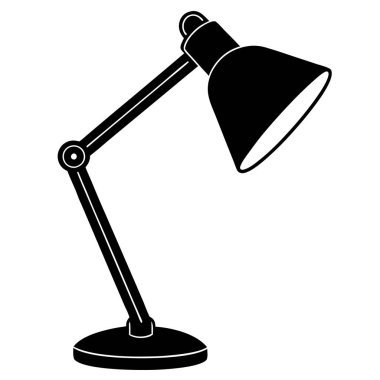 Masa lambası, illüstrasyon, beyaz arkaplan üzerindeki vektör