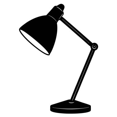 Masa lambası simgesi, basit tarzı