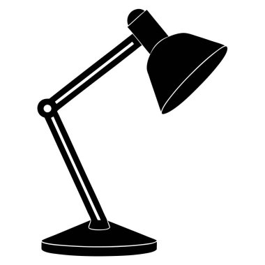 Masa lambası simgesi, basit tarzı