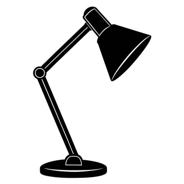 Masa lambası simgesi, basit tarzı