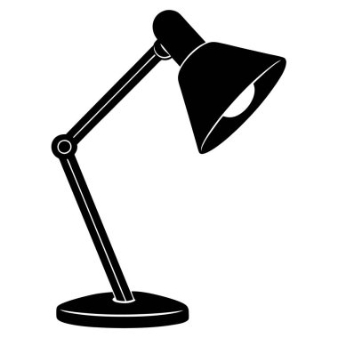 Masa lambası, illüstrasyon, beyaz arkaplan üzerindeki vektör.