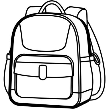 Sırt çantasının vektör çizimi