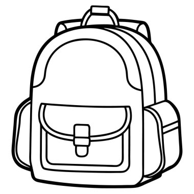 okul çantası ve kulaklık.