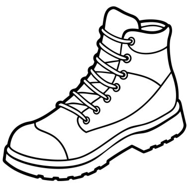 Boyama kitabı için bir çift ayakkabı