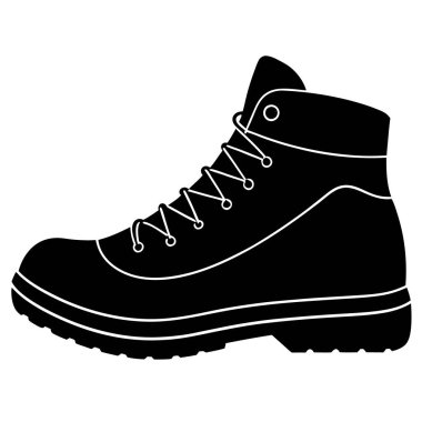 Siyah çizmelerin vektörü
