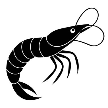 Istakoz. Web simgesi basit illüstrasyon