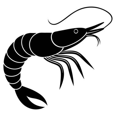 Beyaz arkaplanda ıstakozun vektör çizimi