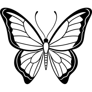 Kelebek vektör çizim
