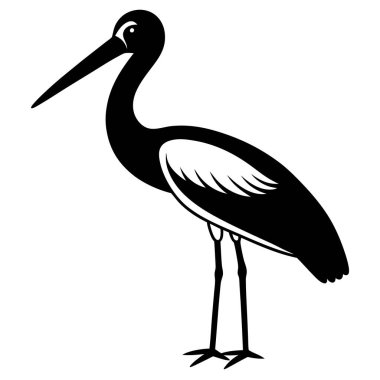 bir leylek vektör görüntü