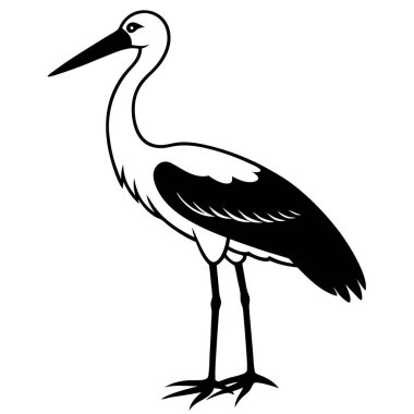 siyah kuş çizimi