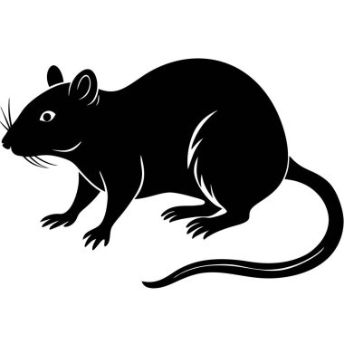 siyah bir fare silueti