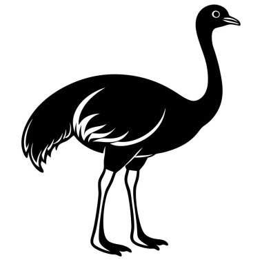 Devekuşu simgesi, basit tarzı